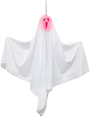 LIKESIDE Хелоуин Decor - Украса за парти в чест на Хелоуин, 1 Опаковка Светещи Бели Висящи бижута с Духове на Хелоуин, 27,5
