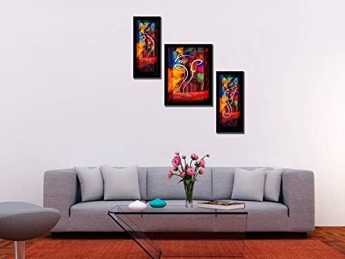 Снимка на LIFEHAXTORE Xtore Ganesha Art рамка | с UV текстура | Готова да бъде обесен (на Дърво, 24 x 18 инча)