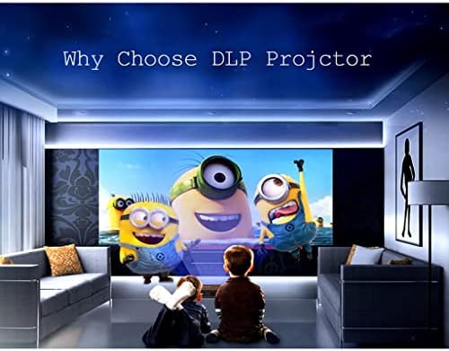 Видео проектор ZSEDP За Домашно Кино с Пълна Резолюция 720p Led Безплатен Проектор за Домашно Кино за Смартфон