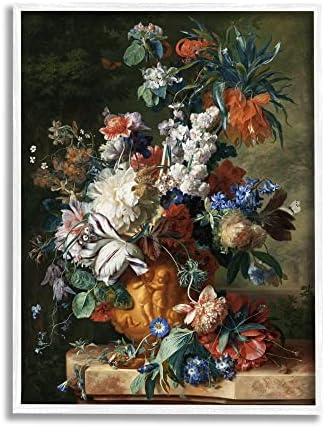 Ступелл Industries Букет от цветя в Урне Картина на Ян ван Гуйсума В рамката на Стенно Изкуство, Дизайн one1000paintings