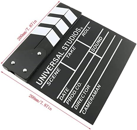 E-изключителен Подпори За снимане на филм с Памук с Ръце Черна Дървена Дъска 20x20 см Режисьорски Филм Изсечен от Дървена вагонки