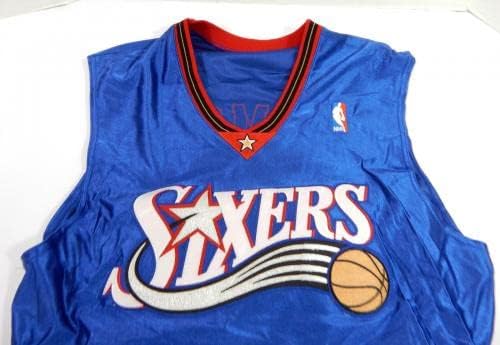 2002-03 Филаделфия сиксерс Джон Салмонс №7, издаден за игра в Синя тениска 48 890 - Използвана игра в НБА