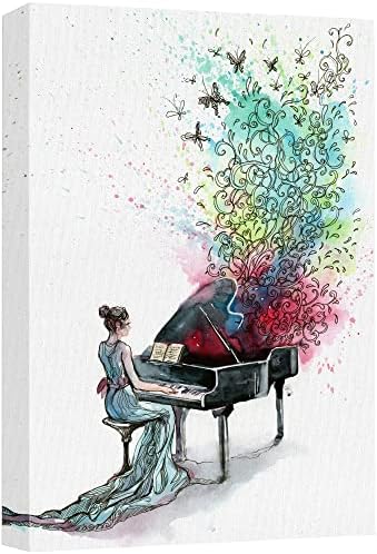 Стенни рисунки върху платно - Музика за роял (Серия C) - 12 x 18