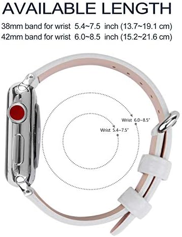 Съвместим с Big Apple Watch 42 мм 44 мм, 45 мм (всички серии) Кожена каишка за часовник Каишка-гривна с адаптери (розово, шоколад,