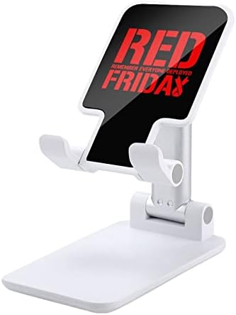 R. E. D Remember Everyone Разгъната Поставка за мобилен телефон Red Friday за Маса Сгъваема Притежателя на Телефона С Регулируем Ъгъл