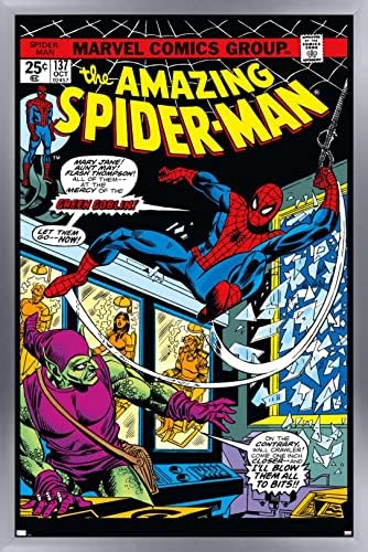Тенденцията на международното Комикса на Marvel the amazing spider-Man 137 Стенен Плакат с Магнитна рамка, 22,375 x 34 премиум-принт