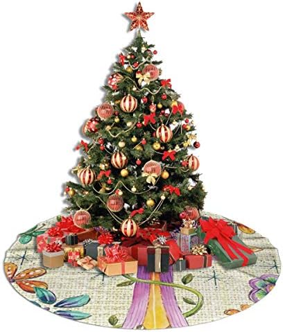 LVeShop се Радвайте на Пасхалната Религиозен Празник Пола за Коледно Луксозна Кръгла Подложка За вътрешна и Външна Употреба Селски Празнични