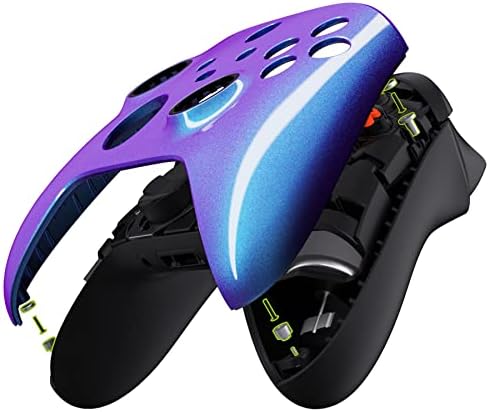 Extreme предната тампон Хамелеон Виолетово-Синя Магнитна Замяна на Предната Обвивка на корпуса на контролера на Xbox серия X & S, Тампон