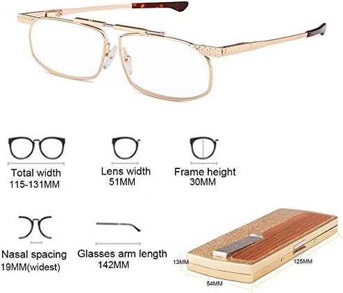 Сгъваеми очила за четене Преносими Блокер синя светлина Защита от uv Леки