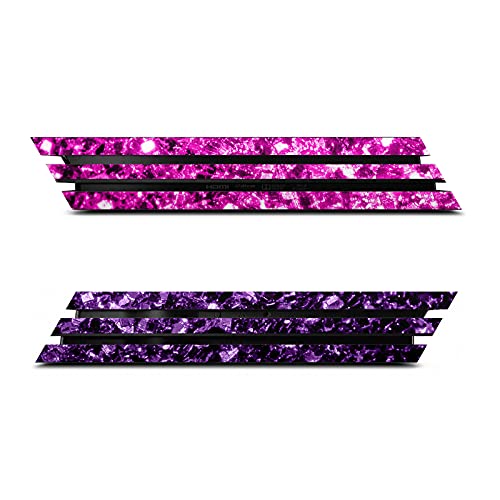 Дизайн на своята практика за главата Официално Лицензиран PLdesign Виолетово-розов Арт Микс Vinyl Стикер Калъф за игра кожа, Съвместим с конзола