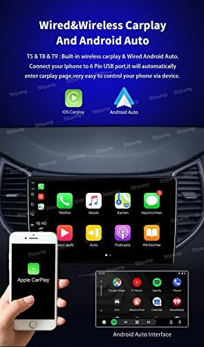 9 4 + 64 GB Android 10 Тире Кола Стерео Радио Подходящ за Toyota Tundra 2014 15 16 17 18 GPS Навигационен Главното Устройство Carplay Android