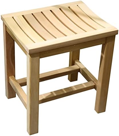 XOUVY Дървен стол Водоустойчив Възрастен Дървен Стол за Душ Вана Спа Нескользящий Дървен Стол за Душата Хол Скамеечка за крака
