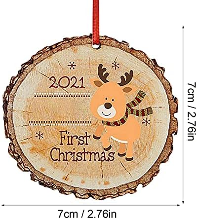 Записана Коледно Дърво, Акрилни Висулка 2021 Украса на Коледната Елха с Коледни топки на Кирках