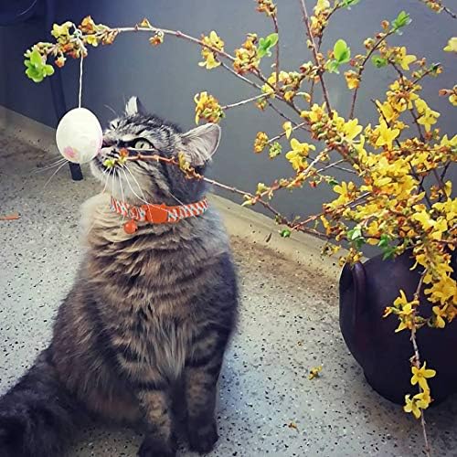 Великден нашийник за котки BoomBone Breakaway, Комплект от 2 Пролетни греди за коте с камбана