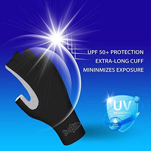 Ръкавици за риболов Riverruns UPF 50+ без пръсти - Слънчеви ръкавици за риболов - Ръкавици със защита от ултравиолетови лъчи