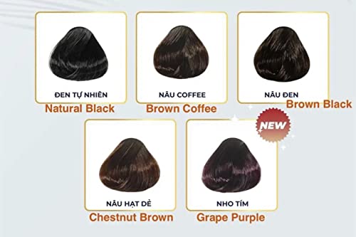 НАТУРАЛЕН шампоан за боядисване на коса от КОМИ Япония ORAGNIC (500 мл), 5 цвята за ИЗБОР (кафе)