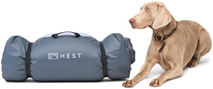 HEST Large Dog Bed - Преносим уличен матрак за кучета, устойчиви на прах и вода, 44 L x 30 W се препоръчва за тегло над 60 кг.