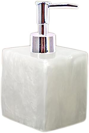 Опаковка сапун Благородна Квадратна Катран Шампоан Душ Гел Дезинфектант За Ръце Бутилка на Плота на масата (Бяла)