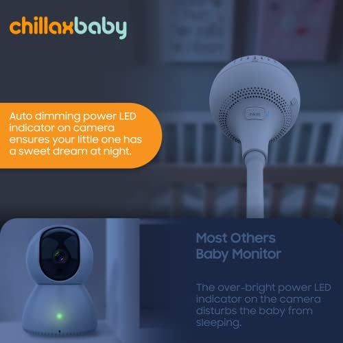 Умен следи бебето Chillax Жираф Pro –WiFi следи бебето с камера с Full HD 1080p и майка блок за видео разговори 4,3 , превключвател