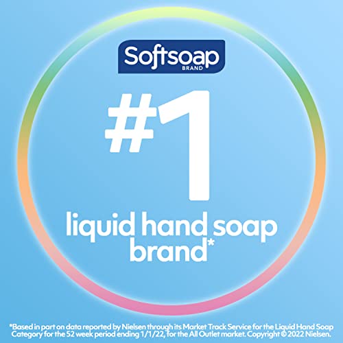 Течен Антибактериален сапун за ръце Softsoap Clean & Protect, Сапун за ръце Cool Splash, 11,25 Грама, 6 опаковки