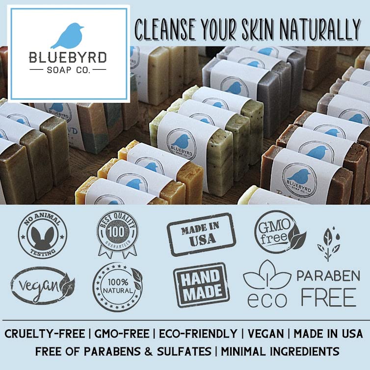 BLUEBYRD Soap Co. Натурален Шоколад сапун с въглен на прах от лимонена трева | Шоколад сапун, Направен от истински етерични масла