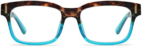 Reducblu Спестява 15% Големи Очила за четене за жени в комплект със Стилен Дизайн Прозрачни рамки + 1.0