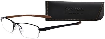 Мъжки слънчеви очила за четене Sportex Ar4145 кафяв цвят Select-A-Vision, Кафяв, 30,8 мм, САЩ
