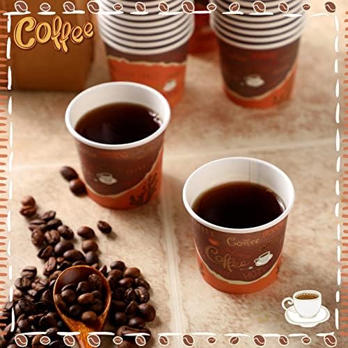 Funtery 200 Броя за Еднократна употреба чаши за Кафе за еспресо 3 грама за Еднократна употреба чаши за Кафе Малки Чаши Хартия, 3-унция