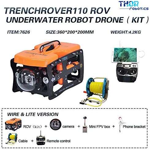 Подводни Безпилотни Летателни Апарати ThorRobotics ROV HD Камера С 30-Метров Привязным Кабел Олекотена Версия на Вида на КОМПЛЕКТА
