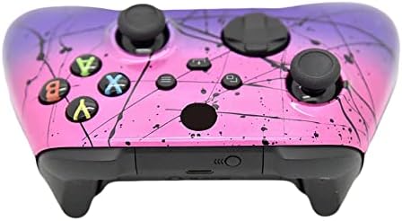 Потребителски контролер Fade с ръчно аэрографией, съвместим с Xbox Series X / S и Xbox One (X серия / S розово и лилаво)