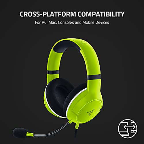 Кабелни слушалки Razer Kaira X, за Xbox Series X | S, Xbox One, PC, Mac и мобилни устройства: Драйвери Triforce 50 мм - Кардиоидный микрофон