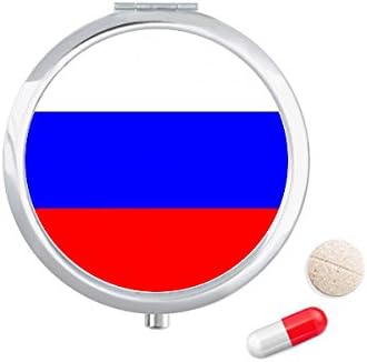 Русия Национален Флаг Европейска Държава Калъф За Хапчета В Джоба Кутия За Съхранение На Лекарства Контейнер Опаковка