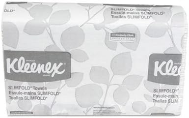 Кърпи за ръце, хартиени кърпички SLIMFOLD, Бели, 90 броя в опаковка, 24 опаковки в кутия, се Продават в 1 кутия за