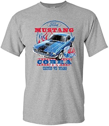 Тениска Ford Mustang Cobra 1968 United We Stang Американската Класическа Мъжка Тениска