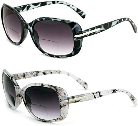 2 чифта женски бифокальных очила за четене, реколта улични очила за четене, черно-леопардовые