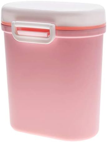 FastUU Опаковка на сухо мляко За Съхранение на детски Смеси За Хранене, Контейнер За Закуски, Плодови бонбони (Розово, Голям)