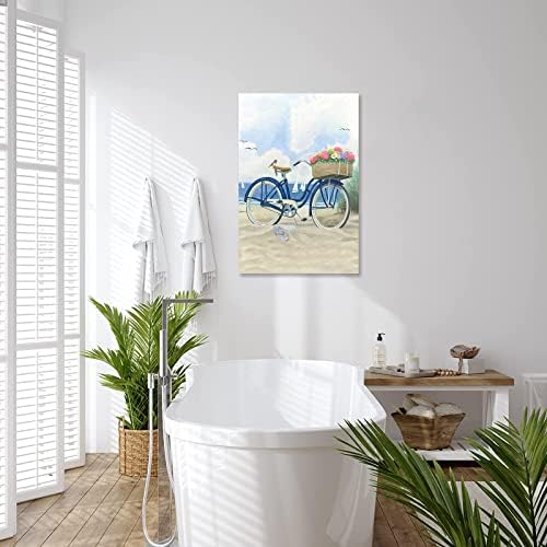 Кормило Стенно изкуство, Плакат на Плаж под наем Крайбрежно Стенно Изкуство под Наем Картина на брега на Морето под Наем С Цветя Стенно