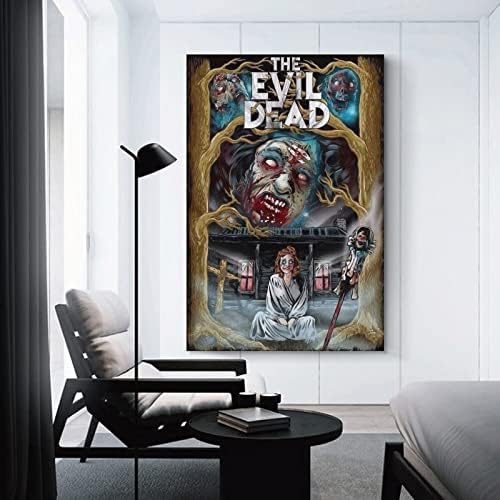 Плакати с филми на ужасите Evil dead, Естетичен Декор, Мърч-Арт, монтиран на стената Принт, Плакат за Спалня, за Момичета, Момчета, 12x18