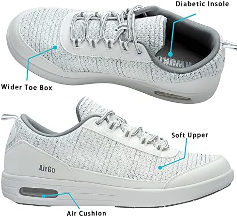 Обувки за ходене KWUKOTY | Ортопедична поддръжка | Плантарна фасциит / Диабет / Подуване на стъпалото/ на Костите на палеца на