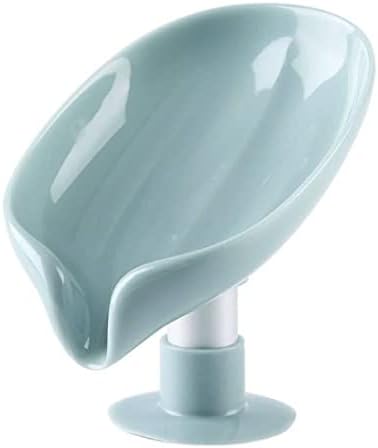 Държач за сапун Tik168, За съхранение на сапун, сапун ястие, не трябва да пробия стената, няма вода, Вакуумна поставка (в Синьо)