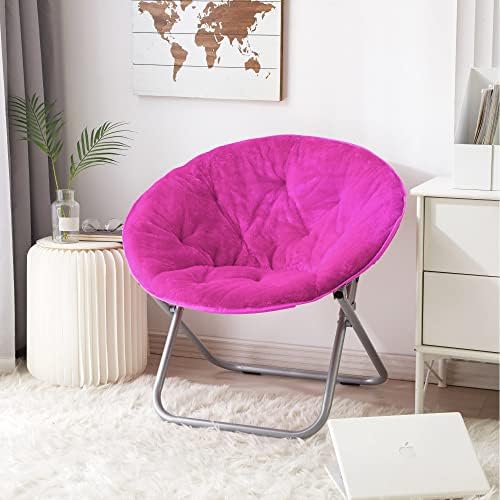 Стол-чинийка от изкуствена кожа OYTHO (цвят: розов)