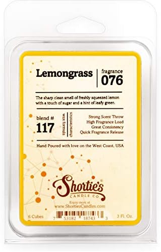 Разтопен восък от лимонена трева Shortie's Свещ Company - Формула 117-1 Със силен аромат, 3 грама. Шоколад с Естествени масла - Събиране на