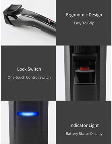 Електрическа машинка за подстригване MJWDP за мъже, USB безжични акумулаторни машинки за подстригване на коса, професионални фризьорски