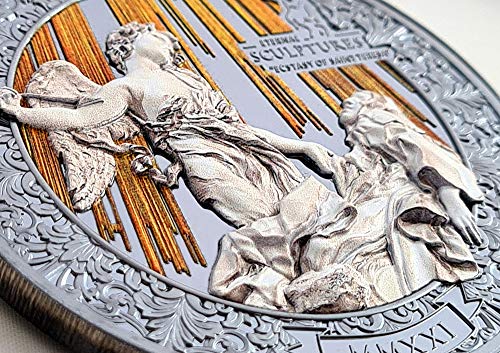 2021 DE Вечни Скулптура PowerCoin Екстаз Света Тереза Специално издание 5 Грама Сребърна монета от 20 $ Palau 2021 Proof