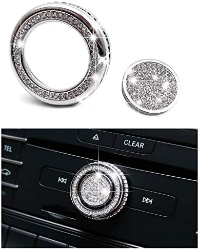 Дрънкулката Bling Crystal блестящ диамант Вътрешна мултимедийни дръжки на силата на звука Аксесоар, сравними с Mercedes Benz