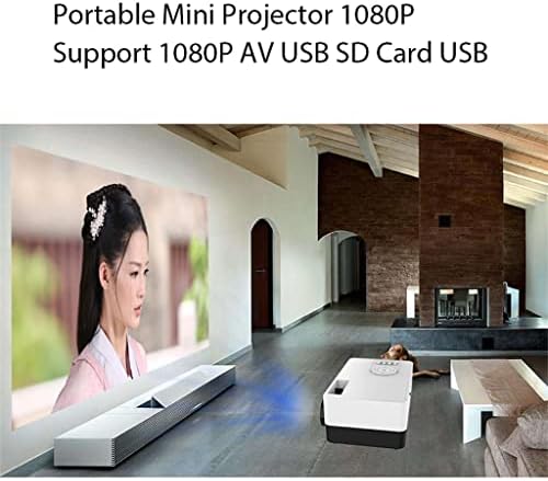 YTYZC Мини Домашен Проектор Поддръжка на 1080P USB AV SD Карта USB Преносим Проектор