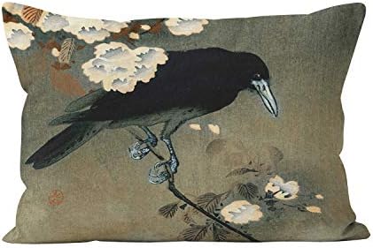 Gygarden A Crow and Цвят от Ognqnova Koson Реколта Красота, Скрито Осветление, Домашна Декоративна Правоъгълна Калъфка за възглавница,