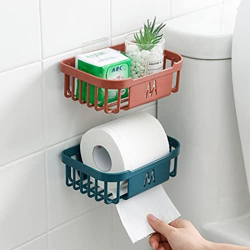 Държач за тоалетна хартия Без дупки Самоклеящийся Държач за Тоалетна хартия, Санитарен Възел Кухня Титуляр за съхранение на Ролки Тоалетна
