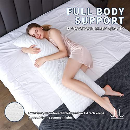 Възглавница за цялото тяло за възрастни, Възглавница за по-дълъг Сън с ефект на паметта, Охлаждаща въздушна Възглавница за легла