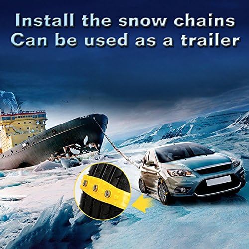Вериги за сняг AOSUYOU Автомобилни Мини вериги за гуми Регулируеми вериги за сняг Вериги за сняг за автомобилни гуми са Подходящи